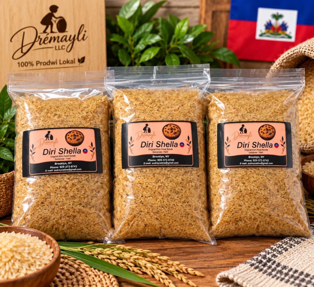 Home 3 Drémayli Diri Shella (Haitian Brown Rice)